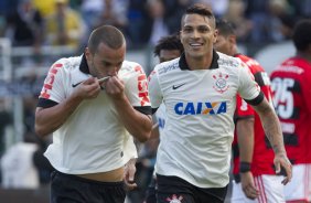 Durante a partida entre Corinthians x Flamengo, realizada esta tarde no estádio do Pacaembu, válida pela 2ª rodada do Campeonato Brasileiro de 2014