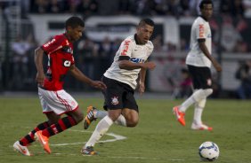 Durante a partida entre Corinthians x Flamengo, realizada esta tarde no estádio do Pacaembu, válida pela 2ª rodada do Campeonato Brasileiro de 2014