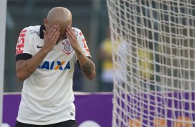 Durante a partida entre Corinthians x Flamengo, realizada esta tarde no estádio do Pacaembu, válida pela 2ª rodada do Campeonato Brasileiro de 2014