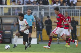 Durante a partida entre Corinthians x Flamengo, realizada esta tarde no estádio do Pacaembu, válida pela 2ª rodada do Campeonato Brasileiro de 2014