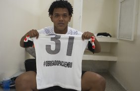Nos vestirios antes da partida entre Corinthians x Flamengo, realizada esta tarde no estdio do Pacaembu, vlida pela 2 rodada do Campeonato Brasileiro de 2014