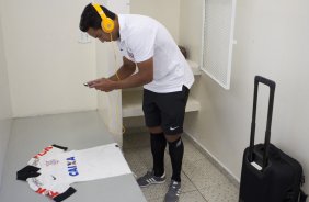 Nos vestirios antes da partida entre Corinthians x Flamengo, realizada esta tarde no estdio do Pacaembu, vlida pela 2 rodada do Campeonato Brasileiro de 2014