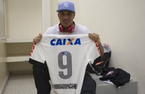 Nos vestirios antes da partida entre Corinthians x Flamengo, realizada esta tarde no estdio do Pacaembu, vlida pela 2 rodada do Campeonato Brasileiro de 2014
