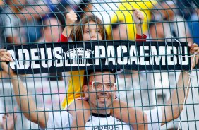 Torcida do Corinthians durante partida vaila pelo campeonato Brasileiro 2014. joga realizado no Pacaembu realizado27/04/2014: (