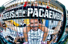 Torcida do Corinthians durante partida vaila pelo campeonato Brasileiro 2014. joga realizado no Pacaembu realizado27/04/2014: (