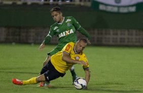 Durante a partida entre Chapecoense/SC x Corinthians, realizada esta noite no estdio Arena Indio Conda, em Chapeco/SC, vlida pela 3 rodada do Campeonato Brasileiro de 2014