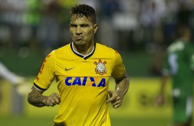 Durante a partida entre Chapecoense/SC x Corinthians, realizada esta noite no estdio Arena Indio Conda, em Chapeco/SC, vlida pela 3 rodada do Campeonato Brasileiro de 2014