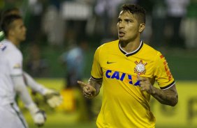 Durante a partida entre Chapecoense/SC x Corinthians, realizada esta noite no estdio Arena Indio Conda, em Chapeco/SC, vlida pela 3 rodada do Campeonato Brasileiro de 2014