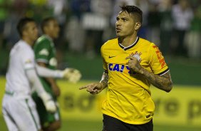Durante a partida entre Chapecoense/SC x Corinthians, realizada esta noite no estádio Arena Indio Conda, em Chapeco/SC, válida pela 3ª rodada do Campeonato Brasileiro de 2014