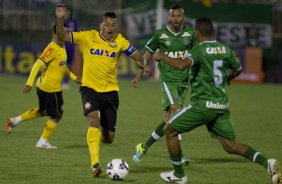 Durante a partida entre Chapecoense/SC x Corinthians, realizada esta noite no estdio Arena Indio Conda, em Chapeco/SC, vlida pela 3 rodada do Campeonato Brasileiro de 2014