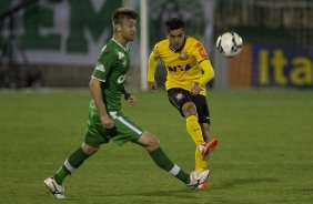 Durante a partida entre Chapecoense/SC x Corinthians, realizada esta noite no estdio Arena Indio Conda, em Chapeco/SC, vlida pela 3 rodada do Campeonato Brasileiro de 2014