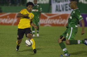 Durante a partida entre Chapecoense/SC x Corinthians, realizada esta noite no estdio Arena Indio Conda, em Chapeco/SC, vlida pela 3 rodada do Campeonato Brasileiro de 2014