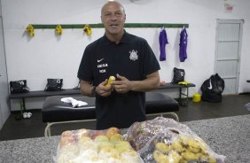 Nos vestirios antes da partida entre Chapecoense/SC x Corinthians, realizada esta noite no estdio Arena Indio Conda, em Chapeco/SC, vlida pela 3 rodada do Campeonato Brasileiro de 2014