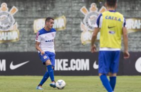 Durante o treino desta manh no CT Joaquim Grava, Parque Ecolgico do Tiete, zona leste de So Paulo. O prximo jogo da equipe ser domingo, dia 11/05, contra o So Paulo, na Arena Barueri, vlido pela 4 rodada do Campeonato Brasileiro de 2014