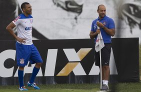 Durante o treino desta manh no CT Joaquim Grava, Parque Ecolgico do Tiete, zona leste de So Paulo. O prximo jogo da equipe ser domingo, dia 11/05, contra o So Paulo, na Arena Barueri, vlido pela 4 rodada do Campeonato Brasileiro de 2014