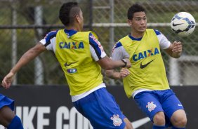 Durante o treino desta manh no CT Joaquim Grava, Parque Ecolgico do Tiete, zona leste de So Paulo. O prximo jogo da equipe ser domingo, dia 11/05, contra o So Paulo, na Arena Barueri, vlido pela 4 rodada do Campeonato Brasileiro de 2014