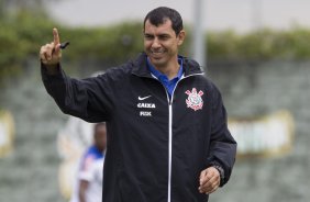 Durante o treino desta manh no CT Joaquim Grava, Parque Ecolgico do Tiete, zona leste de So Paulo. O prximo jogo da equipe ser domingo, dia 11/05, contra o So Paulo, na Arena Barueri, vlido pela 4 rodada do Campeonato Brasileiro de 2014