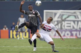 Durante a partida entre So Paulo x Corinthians, realizada esta tarde na Arena Barueri, vlida pela 4 rodada do Campeonato Brasileiro de 2014