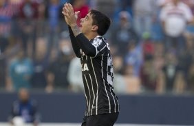 Durante a partida entre So Paulo x Corinthians, realizada esta tarde na Arena Barueri, vlida pela 4 rodada do Campeonato Brasileiro de 2014