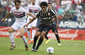 Durante a partida entre So Paulo x Corinthians, realizada esta tarde na Arena Barueri, vlida pela 4 rodada do Campeonato Brasileiro de 2014