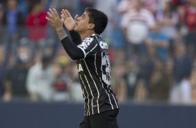 Durante a partida entre So Paulo x Corinthians, realizada esta tarde na Arena Barueri, vlida pela 4 rodada do Campeonato Brasileiro de 2014