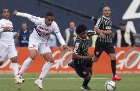 Durante a partida entre So Paulo x Corinthians, realizada esta tarde na Arena Barueri, vlida pela 4 rodada do Campeonato Brasileiro de 2014