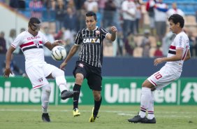 Durante a partida entre So Paulo x Corinthians, realizada esta tarde na Arena Barueri, vlida pela 4 rodada do Campeonato Brasileiro de 2014