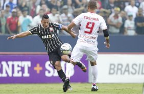 Durante a partida entre So Paulo x Corinthians, realizada esta tarde na Arena Barueri, vlida pela 4 rodada do Campeonato Brasileiro de 2014