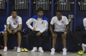 Nos vestiários antes da partida entre São Paulo x Corinthians, realizada esta tarde na Arena Barueri, válida pela 4ª rodada do Campeonato Brasileiro de 2014