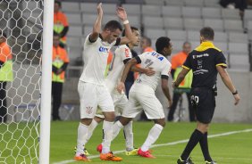 Durante a partida, jogo teste para a Copa do Mundo entre Atltico Paranaense x Corinthians, realizada esta noite na Arena da Baixada, em Curitiba/PR/