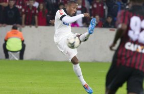 Durante a partida, jogo teste para a Copa do Mundo entre Atltico Paranaense x Corinthians, realizada esta noite na Arena da Baixada, em Curitiba/PR/