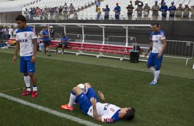 Durante o treino desta tarde na Arena Corinthians, zona leste de So Paulo. O prximo jogo da equipe ser domingo, dia 18/05 contra o Figueirense/SC, vlido pela 5 rodada do Campeonato Brasileiro de 2014