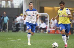 Durante o treino desta tarde na Arena Corinthians, zona leste de So Paulo. O prximo jogo da equipe ser domingo, dia 18/05 contra o Figueirense/SC, vlido pela 5 rodada do Campeonato Brasileiro de 2014