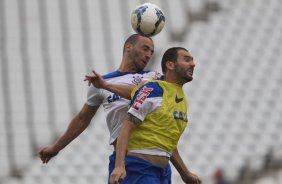 Durante o treino desta tarde na Arena Corinthians, zona leste de So Paulo. O prximo jogo da equipe ser domingo, dia 18/05 contra o Figueirense/SC, vlido pela 5 rodada do Campeonato Brasileiro de 2014