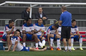 Durante o treino desta tarde na Arena Corinthians, zona leste de So Paulo. O prximo jogo da equipe ser domingo, dia 18/05 contra o Figueirense/SC, vlido pela 5 rodada do Campeonato Brasileiro de 2014