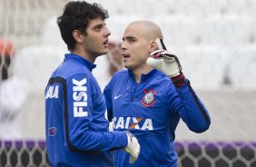 Durante o treino desta tarde na Arena Corinthians, zona leste de So Paulo. O prximo jogo da equipe ser domingo, dia 18/05 contra o Figueirense/SC, vlido pela 5 rodada do Campeonato Brasileiro de 2014