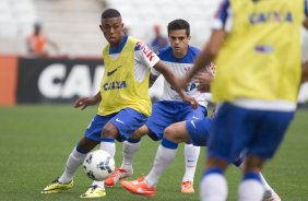 Durante o treino desta tarde na Arena Corinthians, zona leste de So Paulo. O prximo jogo da equipe ser domingo, dia 18/05 contra o Figueirense/SC, vlido pela 5 rodada do Campeonato Brasileiro de 2014