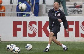 Durante o treino desta tarde na Arena Corinthians, zona leste de So Paulo. O prximo jogo da equipe ser domingo, dia 18/05 contra o Figueirense/SC, vlido pela 5 rodada do Campeonato Brasileiro de 2014