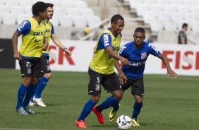 Durante o treino desta manhã na Arena Corinthians, zona leste de São Paulo. O próximo jogo da equipe será amanhã, domingo, dia 18/05 contra o Figueirense/SC, válido pela 5ª rodada do Campeonato Brasileiro de 2014