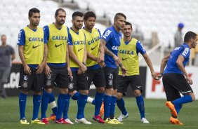 Durante o treino desta manh na Arena Corinthians, zona leste de So Paulo. O prximo jogo da equipe ser amanh, domingo, dia 18/05 contra o Figueirense/SC, vlido pela 5 rodada do Campeonato Brasileiro de 2014