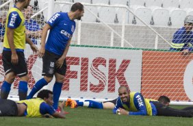 Durante o treino desta manh na Arena Corinthians, zona leste de So Paulo. O prximo jogo da equipe ser amanh, domingo, dia 18/05 contra o Figueirense/SC, vlido pela 5 rodada do Campeonato Brasileiro de 2014