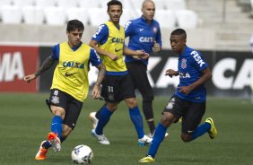 Durante o treino desta manh na Arena Corinthians, zona leste de So Paulo. O prximo jogo da equipe ser amanh, domingo, dia 18/05 contra o Figueirense/SC, vlido pela 5 rodada do Campeonato Brasileiro de 2014