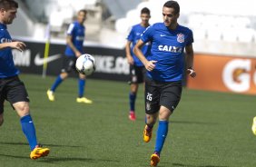 Durante o treino desta manh na Arena Corinthians, zona leste de So Paulo. O prximo jogo da equipe ser amanh, domingo, dia 18/05 contra o Figueirense/SC, vlido pela 5 rodada do Campeonato Brasileiro de 2014