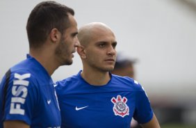 Durante o treino desta manh na Arena Corinthians, zona leste de So Paulo. O prximo jogo da equipe ser amanh, domingo, dia 18/05 contra o Figueirense/SC, vlido pela 5 rodada do Campeonato Brasileiro de 2014