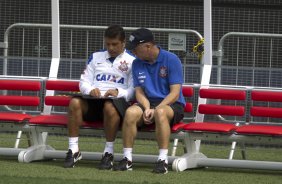 Durante o treino desta manh na Arena Corinthians, zona leste de So Paulo. O prximo jogo da equipe ser amanh, domingo, dia 18/05 contra o Figueirense/SC, vlido pela 5 rodada do Campeonato Brasileiro de 2014