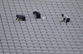 Durante o treino desta manh na Arena Corinthians, zona leste de So Paulo. O prximo jogo da equipe ser amanh, domingo, dia 18/05 contra o Figueirense/SC, vlido pela 5 rodada do Campeonato Brasileiro de 2014