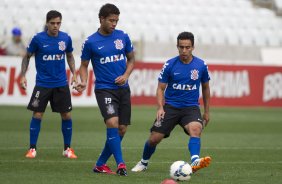 Durante o treino desta manh na Arena Corinthians, zona leste de So Paulo. O prximo jogo da equipe ser amanh, domingo, dia 18/05 contra o Figueirense/SC, vlido pela 5 rodada do Campeonato Brasileiro de 2014