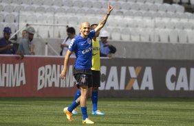 Durante o treino desta manh na Arena Corinthians, zona leste de So Paulo. O prximo jogo da equipe ser amanh, domingo, dia 18/05 contra o Figueirense/SC, vlido pela 5 rodada do Campeonato Brasileiro de 2014