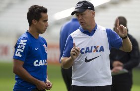 Durante o treino desta manhã na Arena Corinthians, zona leste de São Paulo. O próximo jogo da equipe será amanhã, domingo, dia 18/05 contra o Figueirense/SC, válido pela 5ª rodada do Campeonato Brasileiro de 2014
