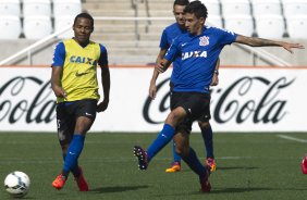 Durante o treino desta manh na Arena Corinthians, zona leste de So Paulo. O prximo jogo da equipe ser amanh, domingo, dia 18/05 contra o Figueirense/SC, vlido pela 5 rodada do Campeonato Brasileiro de 2014